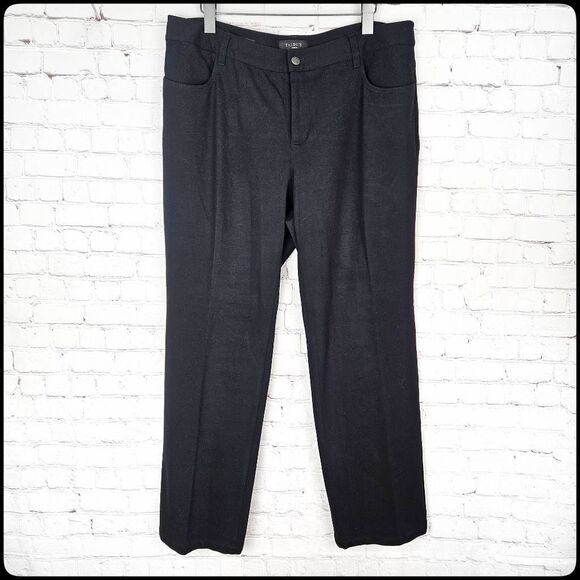 TALBOTS Heritage Women's Black Straight Leg Work Dress Pants Slacks Size: 16W